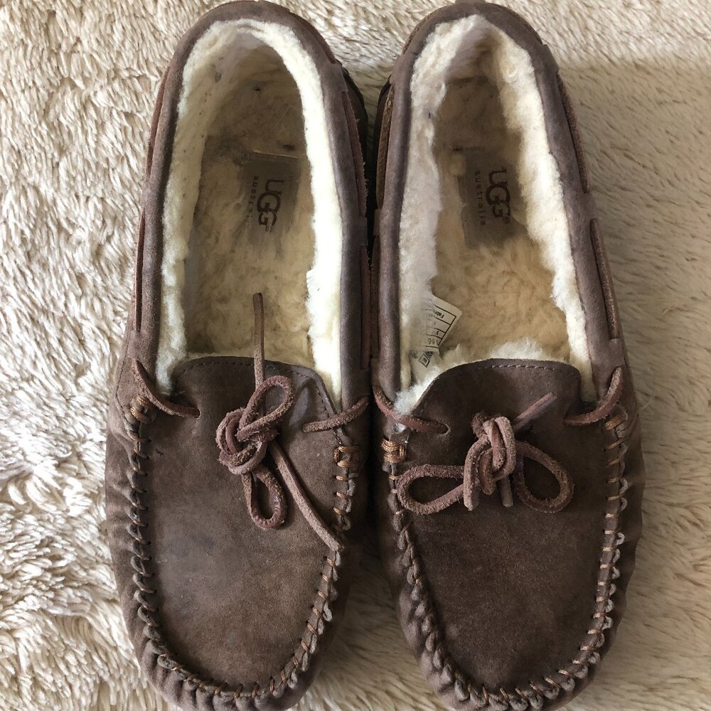 'UGG - Australia' Dark Brown Moccasins - Size 9